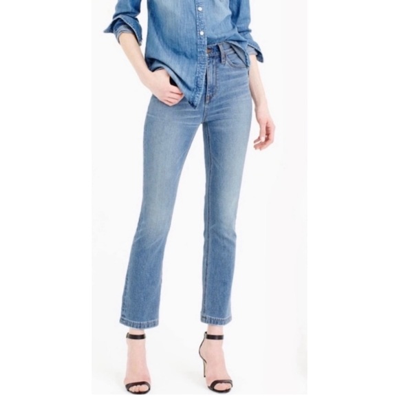 NWT J. Crew Demi-Boot Crop Jean in Indigo Jones Wash - Picture 10 of 10